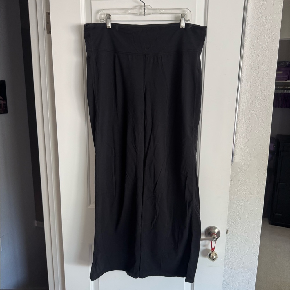 ATHLETA, wide leg, 1X/XL, black, like new